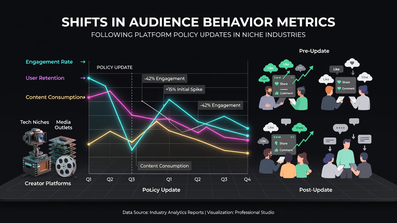 Shifts in Audience Behavior Metrics Following Platform Policy Updates in Niche Industries
