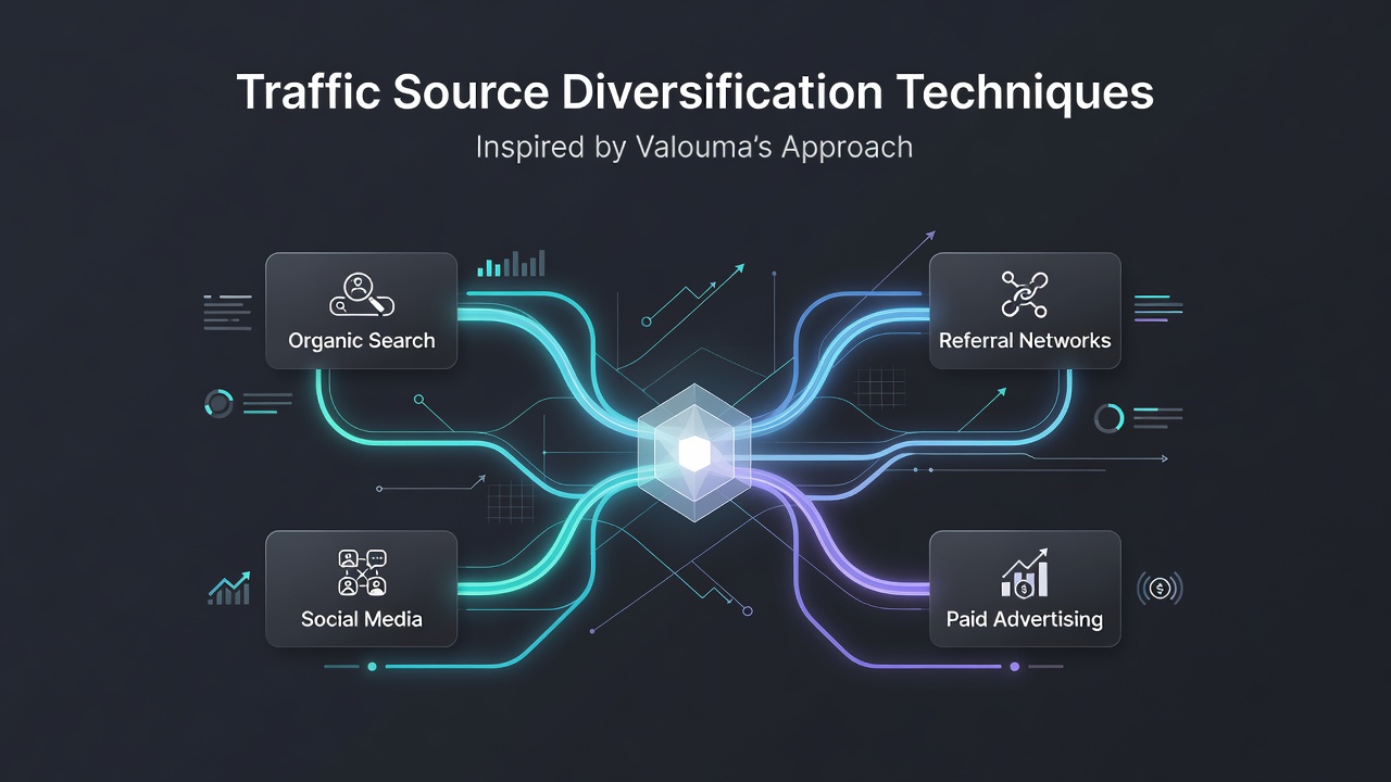 Traffic Source Diversification Techniques Inspired by Valouma's Approach
